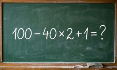 Não precisa de calculadora, apenas lembrar uma regra: 100 − 40 × 2 + 1
