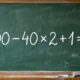 Não precisa de calculadora, apenas lembrar uma regra: 100 − 40 × 2 + 1