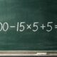Não precisa de calculadora, apenas lembrar uma regra: 100 − 15 × 5 + 5
