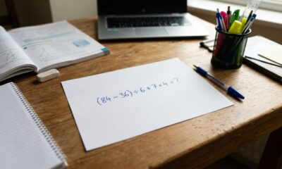 Seu cérebro vai tentar enganar você nesta conta de 15 segundos que exige atenção máxima: (84 − 36) ÷ 6 + 7 × 4