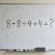 Parece uma conta básica, mas muita gente esquece uma regra: 8 + 8 ÷ 4 × 4