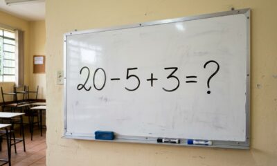 Parece uma conta fácil, mas muita gente se confunde: quanto é 20 - 5 + 3?