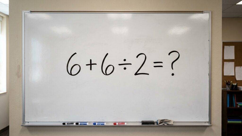 Só os mais atentos acertam de primeira sem usar calculadora: quanto é 6 + 6 ÷ 2?