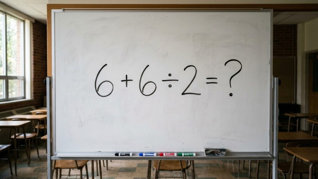 Só os mais atentos acertam de primeira sem usar calculadora: quanto é 6 + 6 ÷ 2?