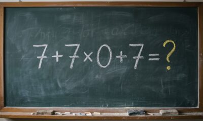 Parece uma conta de criança, mas o zero confunde quem esquece a regra: 7 + 7 × 0 + 7