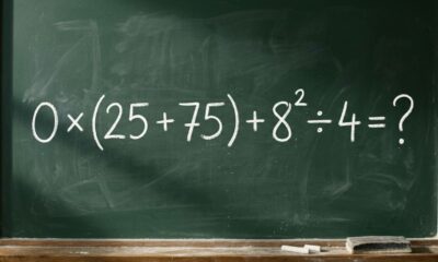 A pegadinha do zero aparece em 0 × (25 + 75) + 8² ÷ 4 e desafia quem responde antes de pensar
