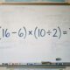 Se você lembra das aulas de matemática, resolva: (16 − 6) × (10 ÷ 2)