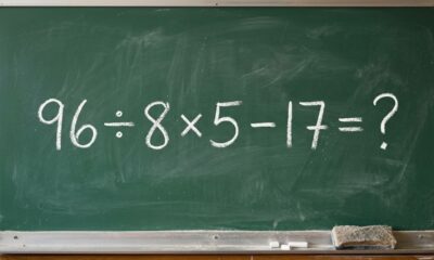 Parece uma conta de criança, mas a ordem dos sinais muda tudo: 96 ÷ 8 × 5 − 17