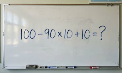 Não precisa de calculadora, apenas lembrar uma regra: 100 − 90 × 10 + 10