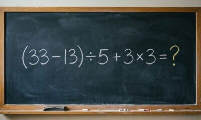 A maioria começa pela parte errada: (33 – 13) ÷ 5 + 3 × 3