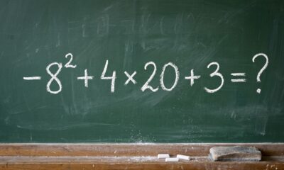 O desafio matemático que parece impossível de errar: quanto vale −8² + 4 × 20 + 3 sem usar calculadora?