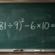 Quem decorava a tabuada na escola consegue encontrar o resultado de (81 ÷ 9)² − 6 × 10 sem fazer rascunho?