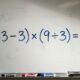 Se você lembra das aulas de matemática, resolva: (13 − 3) × (9 ÷ 3)