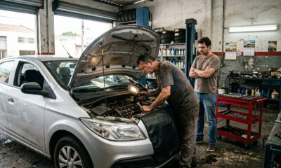 Motorista de aplicativo compra carro seminovo por R$ 56 mil, financia em 48 parcelas de R$ 1.490 e, no segundo mês, descobre que o câmbio automático precisa ser substituído. O orçamento de R$ 10 mil consome meses de lucro com as corridas, e ele precisa escolher entre consertar o veículo ou continuar pagando por um carro que não pode usar