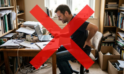 Adeus dores nas costas no home office: a nova mesa com ajuste elétrico de altura para alternar o trabalho em pé ou sentado com conforto