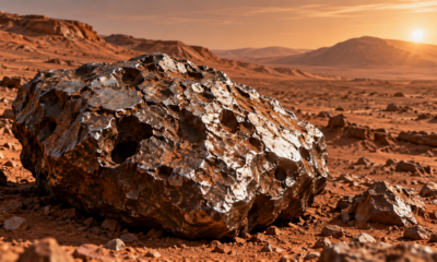 A NASA encontrou em Marte um gigantesco meteorito de ferro com cerca de 2 metros de largura, e suas estranhas cavidades escondem pistas sobre a origem de uma rocha que viajou pelo espaço durante bilhões de anos
