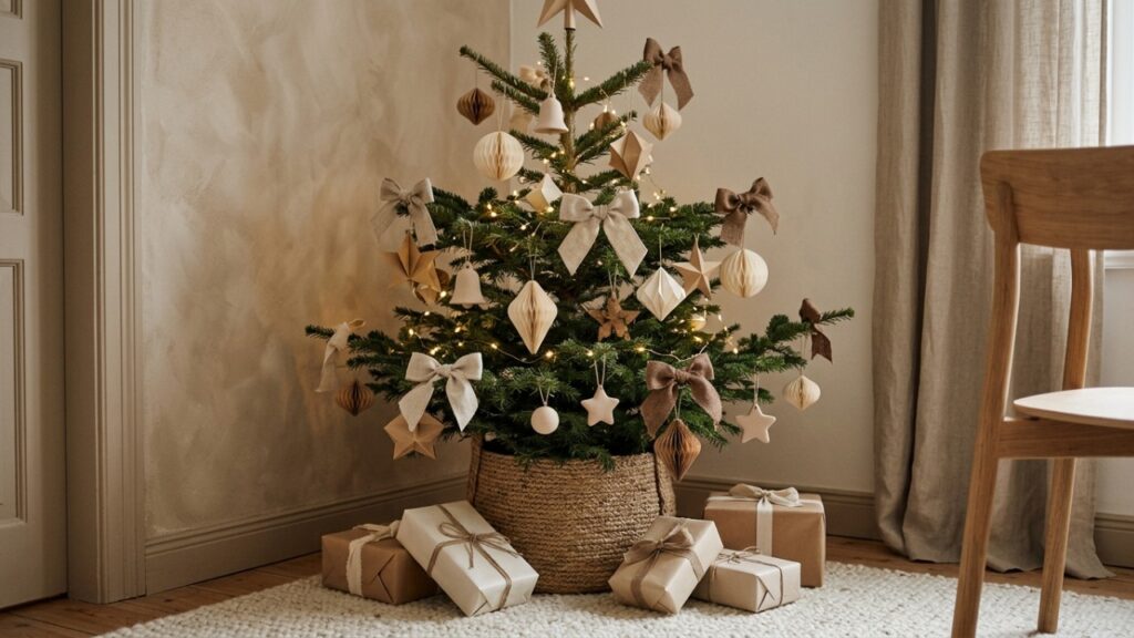 Adeus à árvore de Natal tradicional cheia de enfeites: decoração minimalista ganha espaço com luzes quentes, tons neutros e poucos enfeites para deixar a casa mais elegante