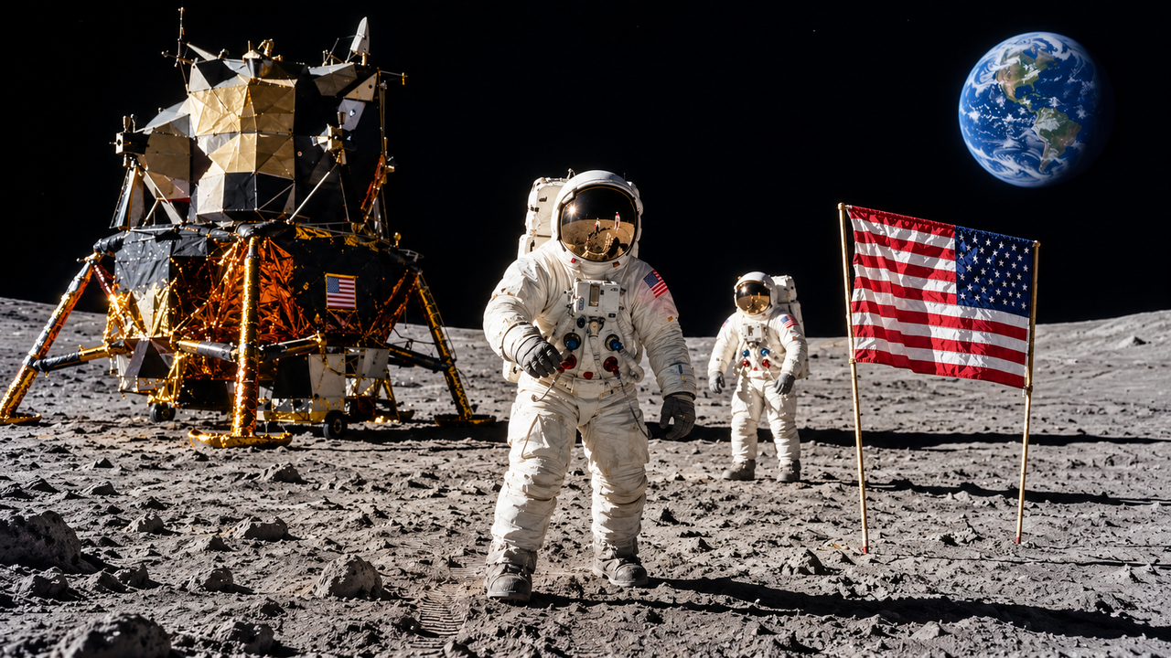 Em 1969, dois astronautas viajaram à Lua a bordo da Apollo 11 e, após retornarem à Terra, ajudaram a comprovar a possibilidade de missões tripuladas ao satélite