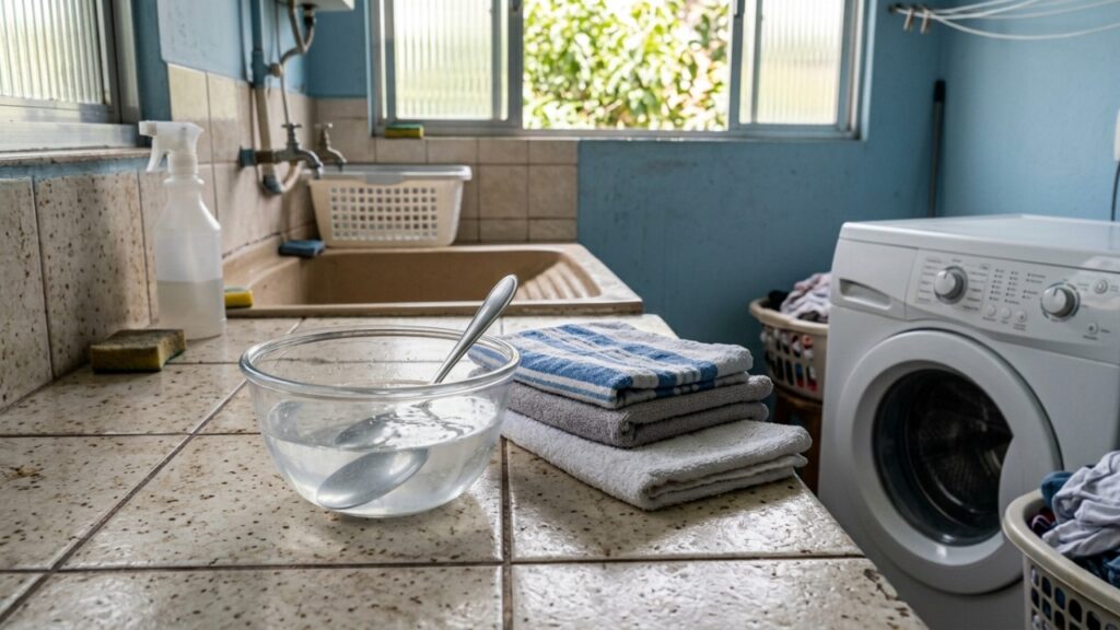 Especialistas em faxina indicam: colocar meio copo de água com bicarbonato na máquina pode ajudar a devolver a maciez das toalhas