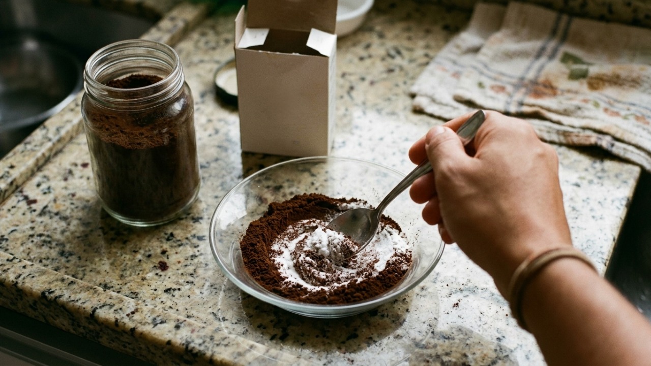 Misturar café moído com bicarbonato de sódio: para que serve e por que a combinação pode ajudar a reduzir maus odores