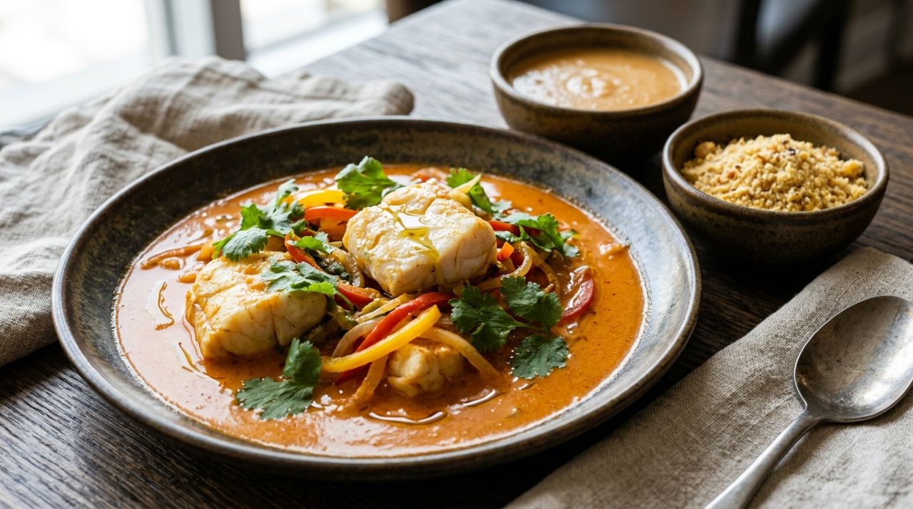 Campeã do MasterChef 2026 mostra como preparar peixe com moqueca, pirão e farofa crocante em receita especial