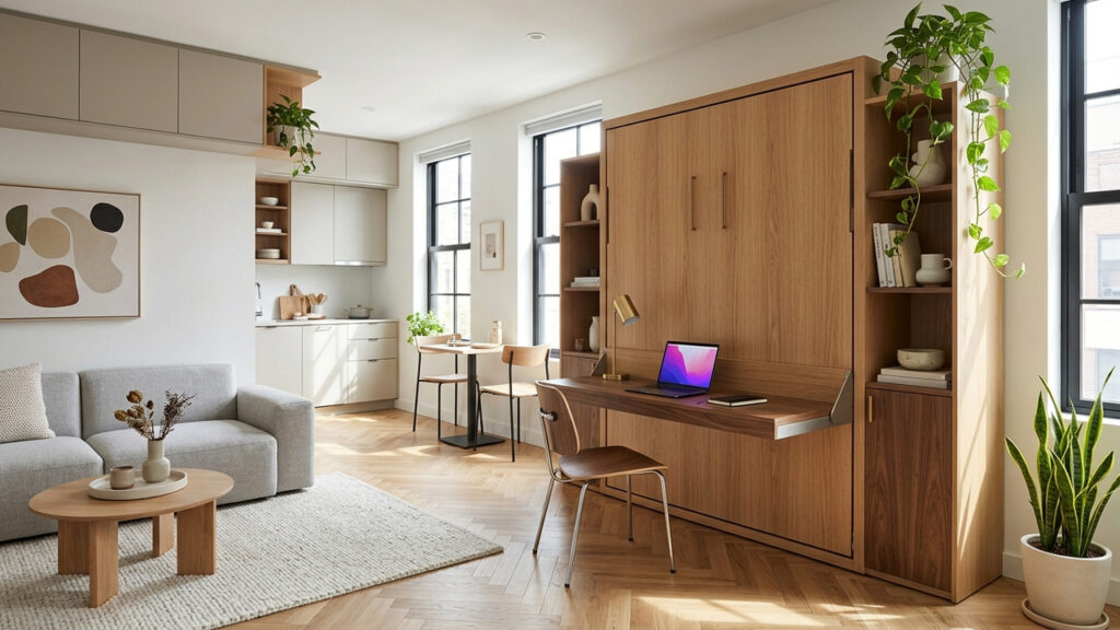 Móveis multifuncionais para studios e lofts: as opções inteligentes que economizam espaço e transformam ambientes compactos