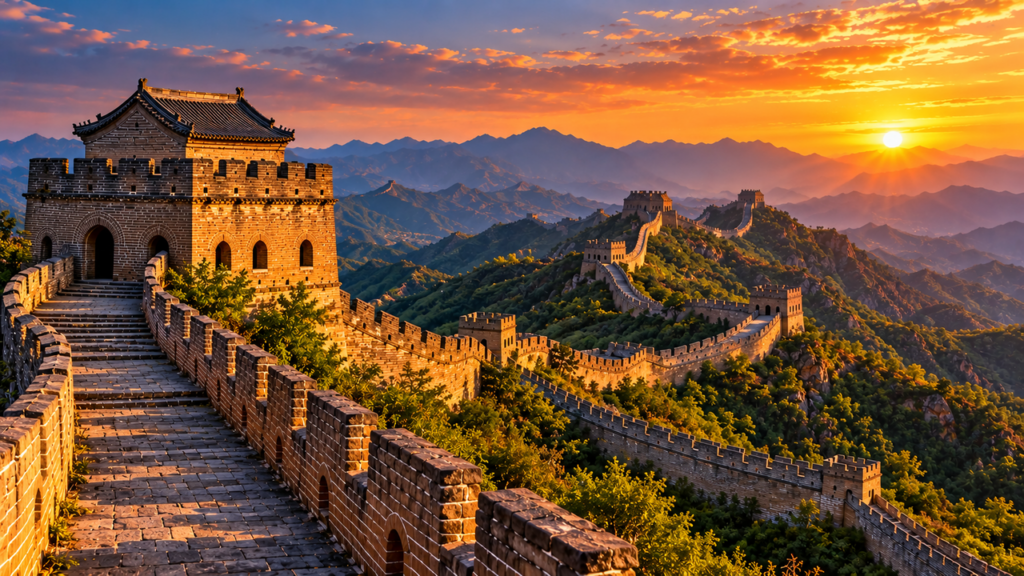 Construída por volta de 300 a.C., a Grande Muralha da China atravessou mais de 2.000 anos de história, recebeu novas fortificações durante diferentes dinastias e manteve seus grandes trechos de muralha como uma das principais marcas da China antiga