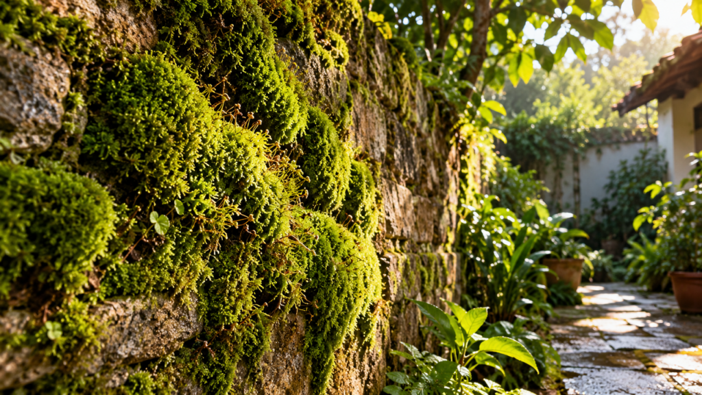 Muita gente remove os musgos que crescem nos muros e nas pedras do quintal por acreditar que são apenas sujeira, mas poucos sabem que esses organismos participam da retenção de umidade e ajudam a revelar as condições do ambiente