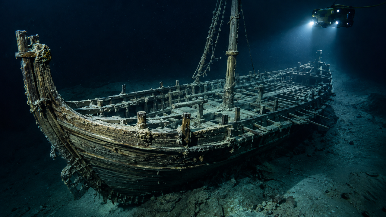 Após 2.400 anos, um navio naufragado no Mar Negro volta a intrigar pesquisadores que tentam descobrir como uma embarcação tão antiga conseguiu permanecer preservada durante tantos séculos