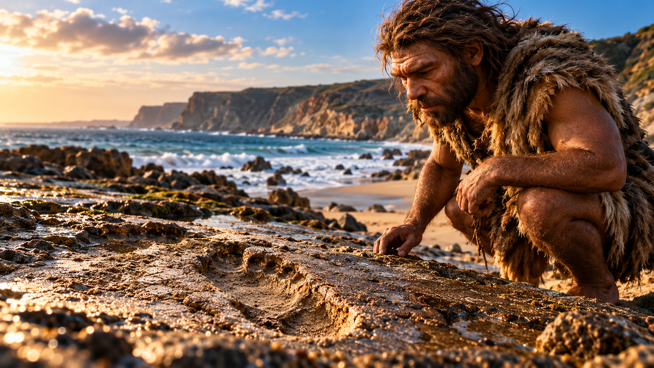 Pegadas de neandertais com 80 mil anos revelam um lado pouco conhecido desses antigos humanos e mostram o que faziam em praias muito antes de a história humana ser escrita