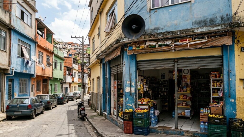 Comerciante recebe multa após colocar caixa de som na porta da loja e descobre que anúncios audíveis da rua podiam ser proibidos