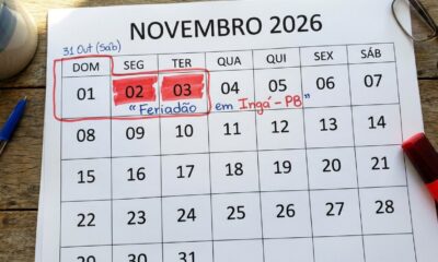 Autoridades confirmam feriado em 3 de novembro e moradores podem aproveitar descanso prolongado
