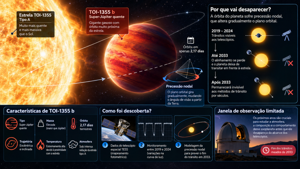 Um planeta gigante vai parar de passar diante de sua estrela em 2033: sua estranha órbita está mudando diante dos nossos olhos