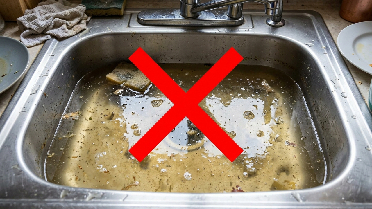 O ingrediente de cozinha que desentope a pia em 5 minutos: o truque rápido sem soda cáustica que dissolve a gordura do cano