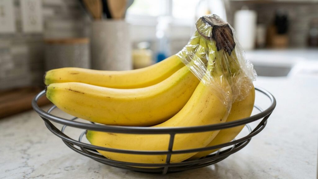O segredo simples dos feirantes para conservar a banana madura por mais dias sem atrair mosquitinhos para a fruteira da cozinha