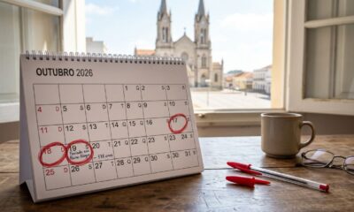 Autoridades confirmam feriado na segunda-feira, 19 de outubro, e bancos, escolas, repartições públicas e outros serviços podem ter funcionamento alterado