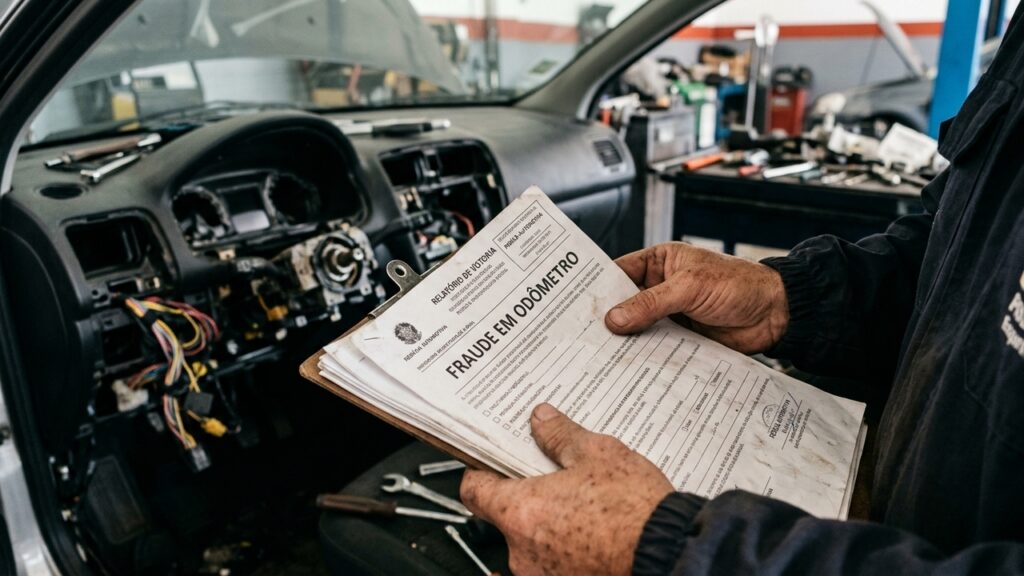 Comprador descobre que agência adulterou 100 mil km do painel de carro usado e tribunal obriga devolução integral do dinheiro pago