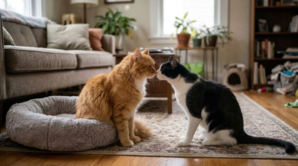 Gato de rua decide que não quer mais viver abandonado, escolhe uma casa para chamar de lar e surpreende os moradores ao mostrar que estava pronto para ganhar uma família