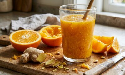 Laranja e gengibre no liquidificador: para que serve a mistura e por que a combinação virou tão comum nos dias frios