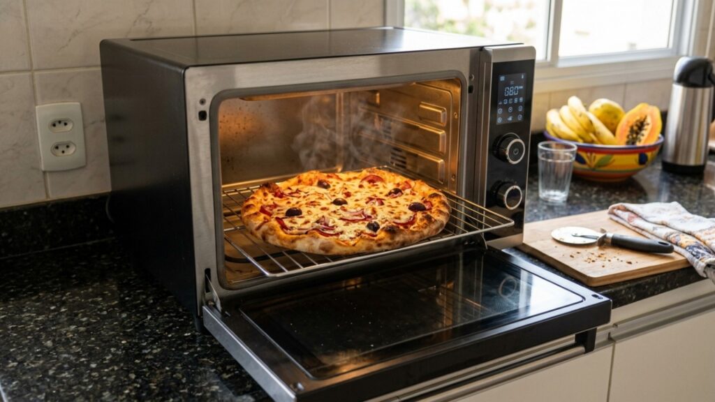 Adeus, micro-ondas tradicional: um novo aparelho multifuncional está ganhando espaço nas cozinhas e promete aquecer alimentos sem perder a crocância e a textura original