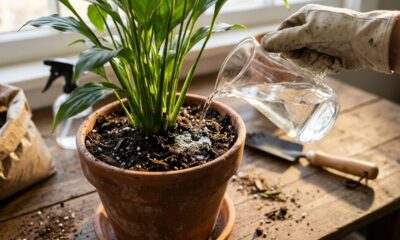Mistura de água oxigenada na água de rega: para que serve a diluição que elimina larvas e parasitas do solo sem intoxicar a planta