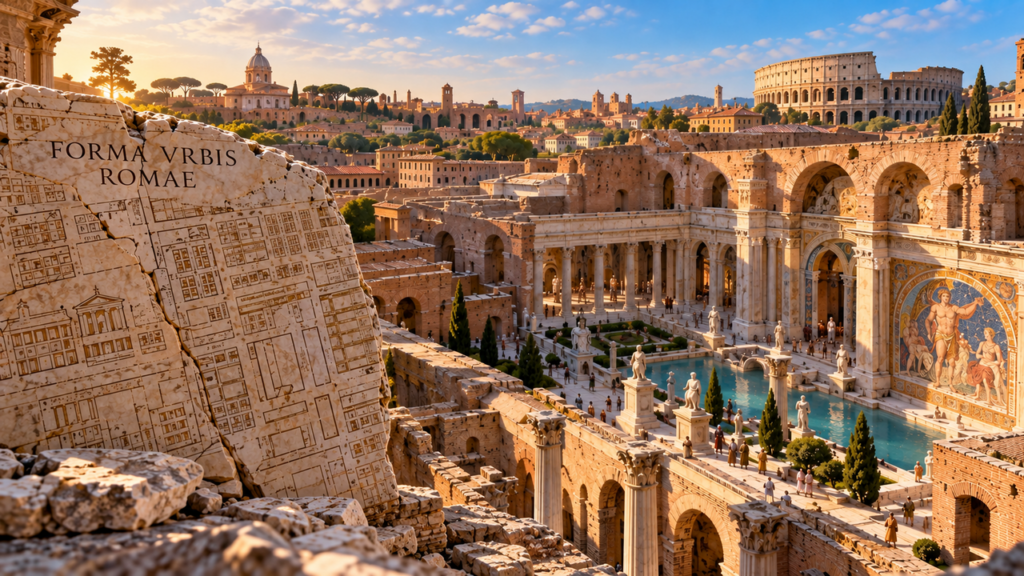 O maior mosaico parietal da Roma antiga pode agora ser visitado nas Termas de Trajano após quase 2.000 anos escondidos