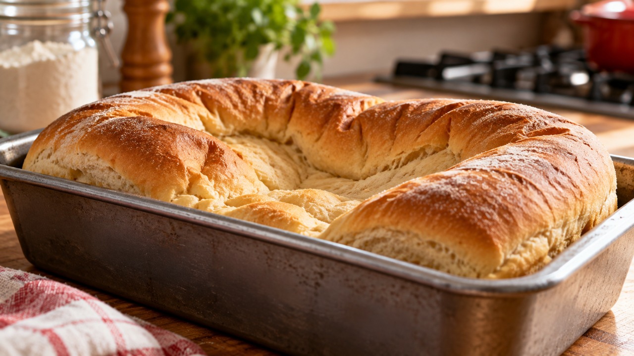Pão caseiro cresce bonito dentro do forno, mas murcha logo depois de sair, e um erro na fermentação pode explicar por que a massa perdeu o volume e ficou pesada por dentro