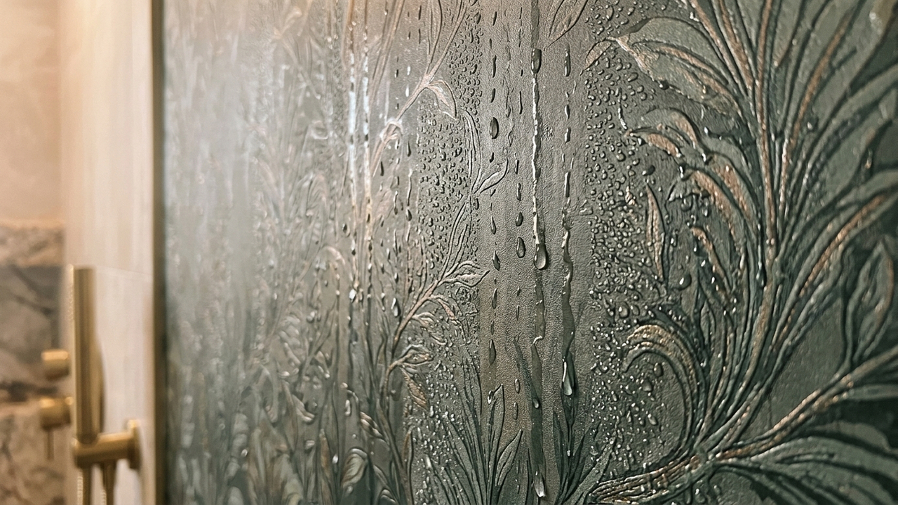 Papel de parede em áreas molhadas como cozinha e banheiro: o teste de umidade que revela se o material realmente resiste ao vapor