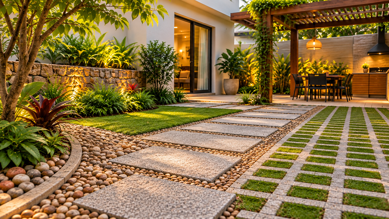 Diga adeus ao concreto no quintal: solução que fez sucesso nos anos 70 retorna renovada e começa a conquistar espaço nas construções modernas