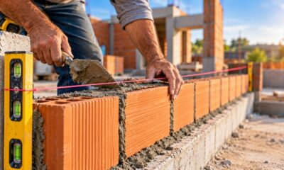 Antes de levantar uma parede de tijolos, pedreiros precisam observar um detalhe na primeira fiada que influencia o alinhamento de toda a construção e pode evitar retrabalho