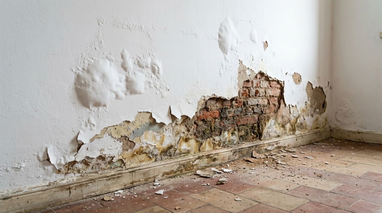 Homem compra uma casa antiga para reformar, pedreiro encontra um problema escondido atrás da parede e ele descobre por que uma pintura nova pode disfarçar prejuízos de milhares de reais