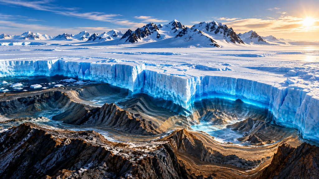 Cientistas encontram uma estrutura gigantesca escondida sob o gelo da Antártida e descoberta pode revelar como o continente mudou ao longo de milhões de anos