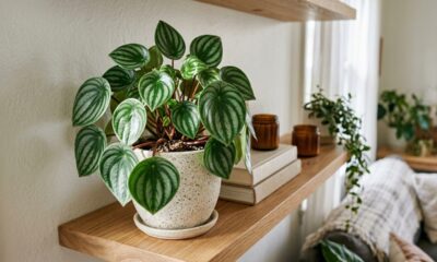 Essa planta compacta virou obsessão entre decoradores por ter folhas listradas que imitam casca de melancia fresca em vasos pequenos