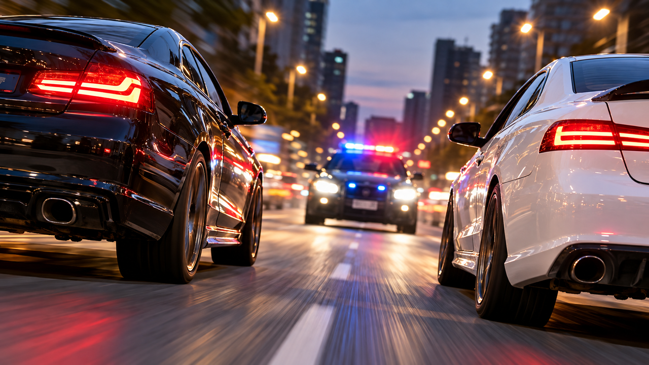 Motoristas fazem isso nas ruas sem imaginar o tamanho da punição: disputar corrida em via pública pode gerar multa de R$ 1.467 e 7 pontos na CNH